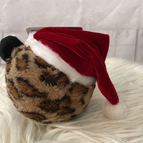 Pet Factory Holiday Squeaky Leopard Dog Toy Ball - Picture 3 of 8